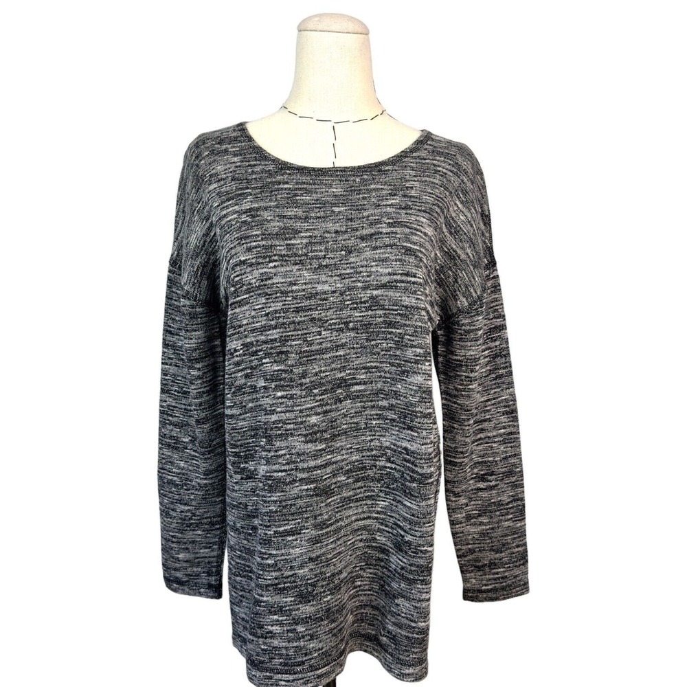 J Crew Women's XS Marled Knit Long Sleeve Crew Neck Sweater Dress